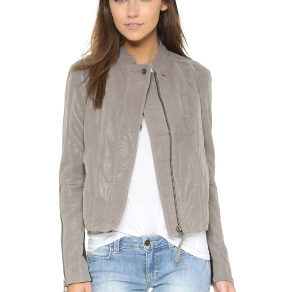 Free People Clean Vegan Jacket Gray
